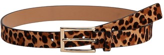 Express Leopard Calf Hair Belt
