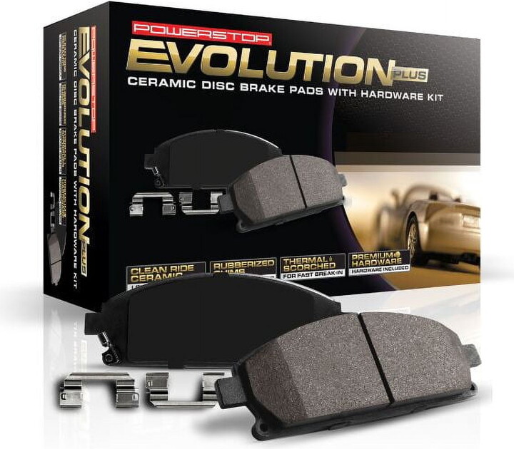 Power Stop Front Z17 Evolution Ceramic Brake Pads with Hardware 17-1107