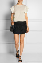 Thumbnail for your product : Isabel Marant Andy embroidered silk-georgette wrap mini skirt