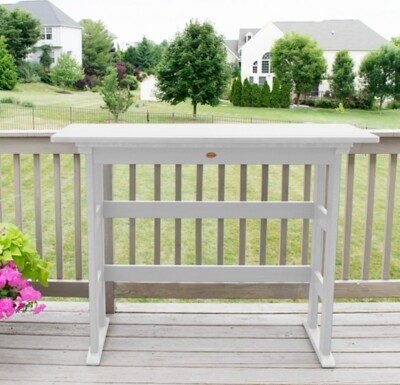 Highwood USA Lehigh Bar Height Balcony Table