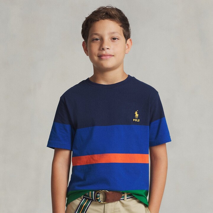 Boys Striped Jersey Tee | Shop The Largest Collection | ShopStyle
