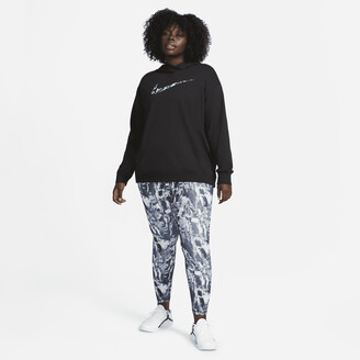 Nike Women's Pro Mid-Rise Allover Print Training Leggings (Plus Size) in  Black - ShopStyle