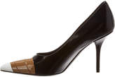 Thumbnail for your product : Burberry Tape Detail Leather Pump