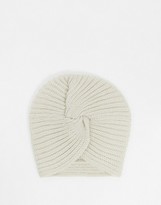 asos beige twist hat