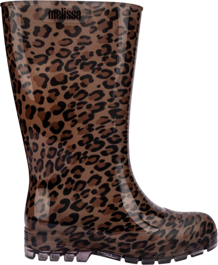 Melissa Black / Brown Welly Boot - Brown, Black