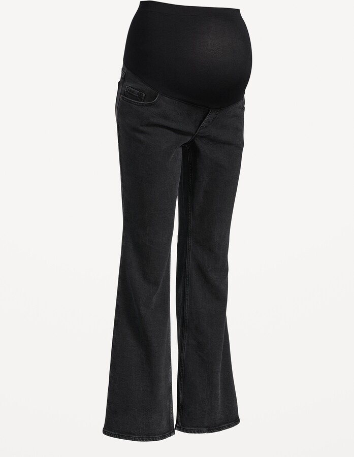 Old Navy Maternity Full-Panel Flare Jeans - ShopStyle