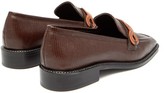 Thumbnail for your product : Fabrizio Viti - Forever Lizard-effect Leather Loafers - Dark Brown