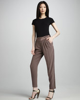 Thumbnail for your product : J. Mendel Contrast-Stripe Silk Pants