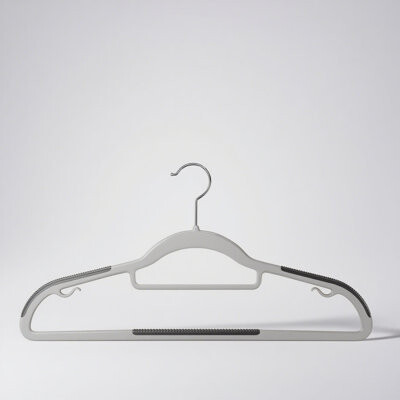 Rebrilliant Plastic Clothes Hanger Set - 30 Pieces Versatile, Lightweight, Space-Saving, Non-Slip, Slim Designed, Dry and Wet Clothes Hanger Set with 360° Swivel