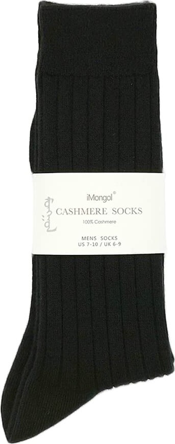 iMongol 100% Pure Cashmere Men Rib Socks - ShopStyle