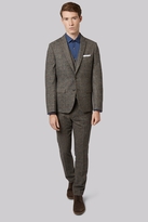 Thumbnail for your product : Moss Bros Slim Fit Light Brown Check Jacket