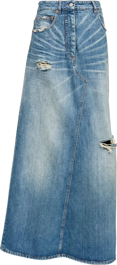 MM6 MAISON MARGIELA Logo-Patch Midi Skirt