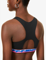 Thumbnail for your product : Off-White Logo-print stretch-jersey sports bra