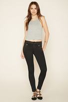 Thumbnail for your product : Forever 21 Contemporary Life in Progress Paneled Skinny Jeans