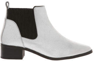 NEW Piper Racy Silver Leather Boot