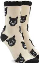 Thumbnail for your product : Forever 21 FOREVER 21+ Mesh Cat Socks