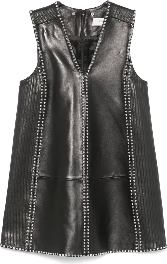 Golden Goose Leather Mini Dress