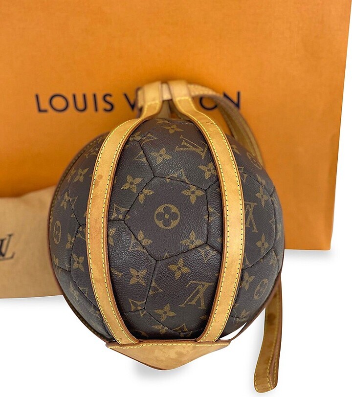 Louis Vuitton Brown Monogram Soccer Ball