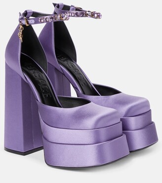 platform sneakers purple
