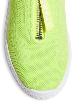 DKNY Melisa Low-Top Zip-Front Sneakers
