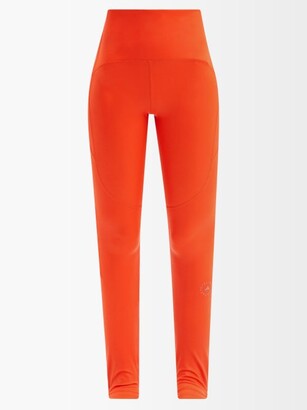 adidas by Stella McCartney Truestrength Stirrup-cuff Jersey Leggings - Orange