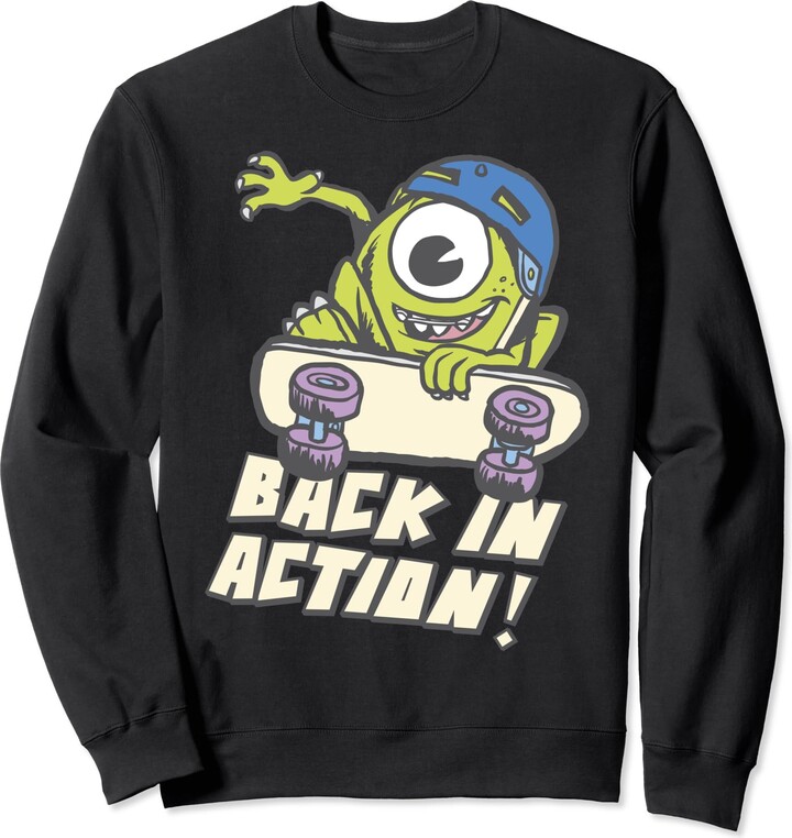 Disney Pixar Monsters University Mike Back In Action Retro Sweatshirt