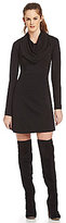 Thumbnail for your product : Kensie Ponte Long-Sleeve Cowlneck Dress