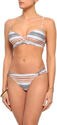 Vix Paula Hermanny Striped Mid-rise Bikini Briefs