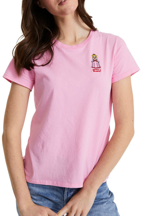 womens pink levi t shirt