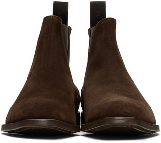 Paul Smith Brown Suede Gerald Chelsea Boots