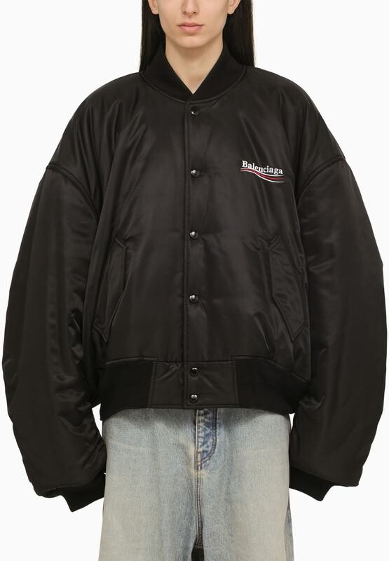 Balenciaga oversize nylon bomber jacket ShopStyle