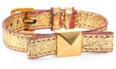 Thumbnail for your product : Kate Spade Metallic Leather Bow Bracelet