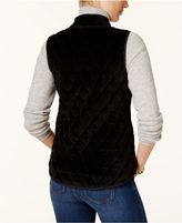 Thumbnail for your product : Charter Club Quilted Velour Vest, Created for Macy's