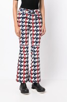 Thumbnail for your product : Perfect Moment Aurora houndstooth-print flared trousers