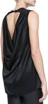 Thumbnail for your product : Alice + Olivia Sleeveless Open Cowl-Back Top