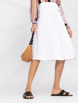 Thumbnail for your product : Liu Jo pleated A-line midi skirt
