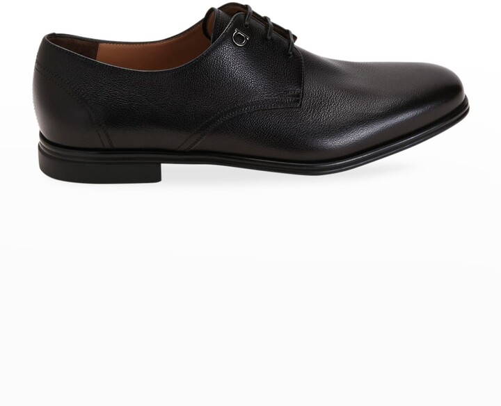 Ferragamo Men's Spencer Leather Derby Shoes - ShopStyle