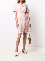 Thumbnail for your product : 120% Lino Striped Linen Shirt Dress