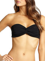 Thumbnail for your product : Norma Kamali Johnny Twisted Bandeau Bikini Top