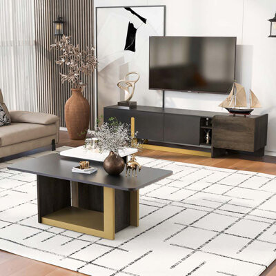 Hokku Designs TV Stand and Coffee Table