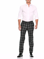 Thumbnail for your product : Banana Republic Slim Gray Plaid Italian Wool Flannel Suit Trouser