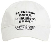 Thumbnail for your product : Balenciaga Multilanguages Organic Cotton Cap