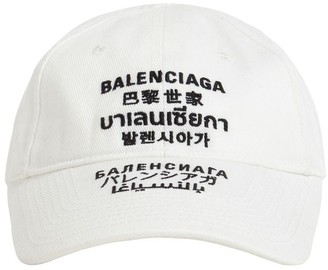 Balenciaga Multilanguages Organic Cotton Cap