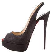 Thumbnail for your product : Christian Louboutin Glitter Slingback Pumps