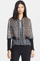 Thumbnail for your product : Elizabeth and James 'Lena' Animal Print Crop Jacket