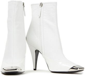 Emilio Pucci Embellished Leather Ankle Boots