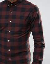 Thumbnail for your product : ASOS Design Skinny Buffalo Check Shirt In Rust