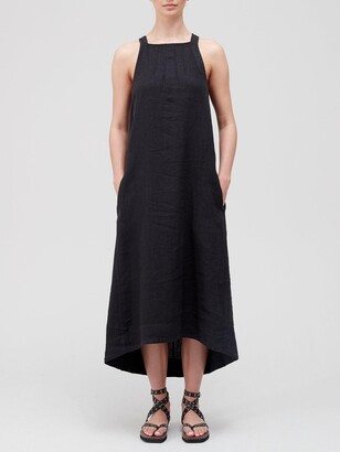 Joie Julieta Belted Linen Midi Dress - Black