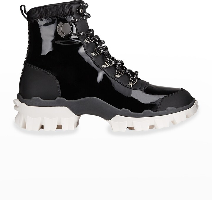 Moncler Helis Leather Lace-Up Hiking Boots - ShopStyle
