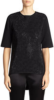 Thumbnail for your product : St. John Sequined Animal-Print Top